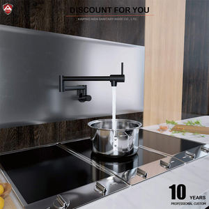 <span class=keywords><strong>Aida</strong></span> Grifo de cocina de cobre sin plomo Dos manijas Montaje en pared Pot Filler - Product Image 4