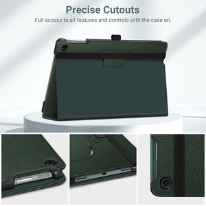 Étui en cuir mince Folio Stand Tablet Case avec porte-crayon Support de charge Haut-parleur Dock Cover For Google <span class=keywords><strong>Pixel</strong></span> <span class=keywords><strong>Tab</strong></span> - Product Image 4