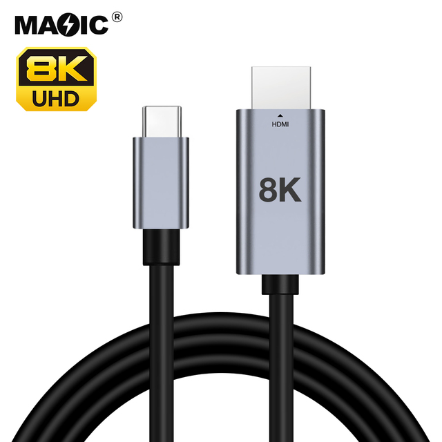 New 6FT 2M 8K 60Hz USB 3.1 USB C Type C to HDMI Cable