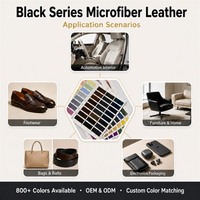 Vente en gros de cuir PU noir B100 grain extra épais pour sacs, ceintures, bagages, empeignes, structure rigide, chaussures de voiture, personnalisé OEM ODM