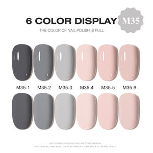 AILANUO acrílico Nail Art Gel polaco UV Gel OEM al por mayor 6 colores Set 15ml botellas Gel NAIL Polish Kit etiqueta privada personalizada - Product Image 2