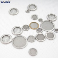 Jaring Anyaman Multi Lapis 20 40 80 100 200 Mesh dengan Penyambungan Tepi Las Listrik, Filter Disc Baja Anti Karat Lubang Persegi