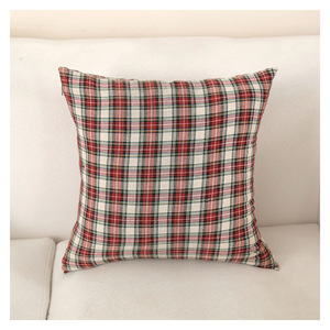 Funda de Almohada Navideña a Cuadros, Rectangular, Reversible, de Poliéster, Decoración para el Hogar HM-54 - Product Image 2