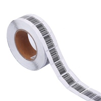 40*40mm de code barres anti-vol étiquette souple rf pour la vente au détail eas étiquette 8.2mhz fréquence