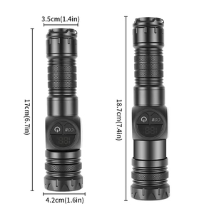 ABS Zoomable <b>Flashlight</b> With COB & Power Bank USB Charging for Camping & Emergency With Strong Magnet - Product Image 2