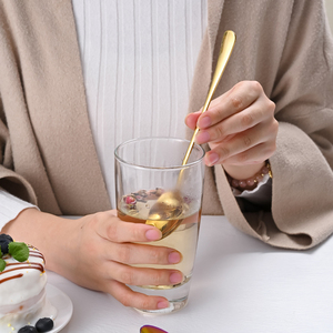 Bộ thìa titan mạ vàng nhiều màu JYCYX, thìa thép không gỉ cán dài, dùng cho trà, cà phê, kem - Product Image 6