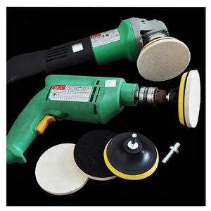 דיסק שיוף צמר בינוני באיכות גבוהה 100 מ\\\"מ בעובי 10 מ\\\"מ למטחנה זוויתית - ליטוש/שיוף נירוסטה/זכוכית/שיש OEM - Product Image 5