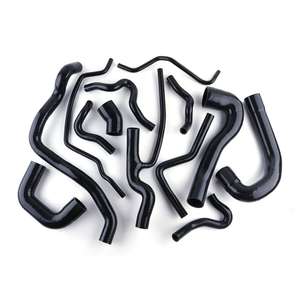 FIT 2003-2014 SAAB 9-3 9.3 1.8/2.0ターボシリコーンラジエーターホースキットブラック - Product Image 2