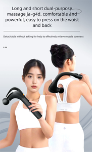 Nueva tecnología para pistola de fascia de relajación muscular portátil de dos máquinas desmontable y desmontable combinada con martillo de masaje - Product Image 2