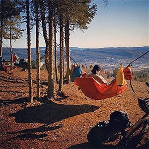 <span class=keywords><strong>Hamac</strong></span> portable simple extérieur populaire transfrontalier Matériau en nylon Couché à plat et résistant aux moustiques Couleurs multiples résistantes à la déchirure - Product Image 3