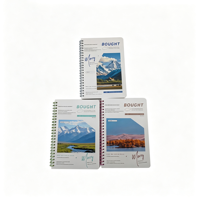 Carnet à spirales à couverture rigide durable, carnet de voyage A5, carnet à spirales personnalisé en gros