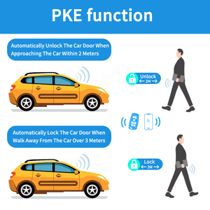 공장 도매 APP 원격 시동 잠금/잠금 해제 단방향 열쇠가없는 항목 12V 휴대 전화 액세스 제어 자동차 경보 시스템 - Product Image 4