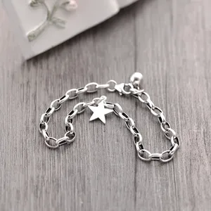 Moda retro Star Charm pulsera & pulsera de mujer joyeria de boda fiesta pulsera de estrella de Amistad de tobillo