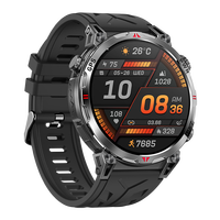 Reloj Inteligente KC93 Redondo con GPS, Pantalla AMOLED de 1.56 Pulgadas, Brújula, ChatGPT, Monitoreo de Salud, para Exteriores, para Hombre, Gran Venta