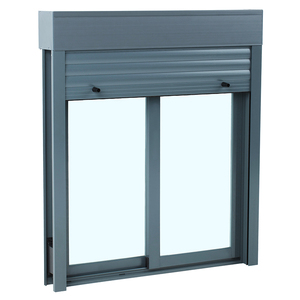 Fournisseur d'usine Fenêtres coulissantes horizontales blanches renforcées en PVC écologique Fenêtre en PVC à rotation inclinée <span class=keywords><strong>avec</strong></span> volets roulants - Product Image 1