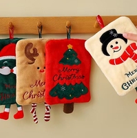 Neues Weihnachts-Handtuch, Wandmontiert, Dickes und Weiches Coral-Fleece-Handtuch, Schnelltrocknend für Küchengebrauch