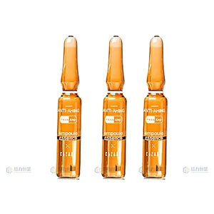 Ampollas de infusión de vidrio farmacéutico vacías de suministro de fábrica Popular ampolla de vidrio de farmacia serigrafiada