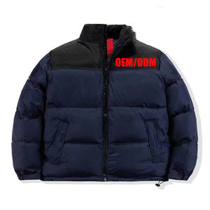 Tùy Chỉnh Người Đàn Ông Sang Trọng Của Parka Xuống Áo Khoác Mùa Đông Độn Ngỗng Lông Ấm Cộng Với Kích Thước Dây Kéo Đóng Cửa Vải Vải Biểu Tượng Tùy Chỉnh In - Product Image 4