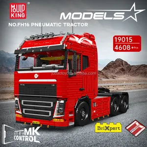 Keluaran baru cetakan KING FH16 traktor pneumatik MOC Set blok bangunan Teknik Teknis kendaraan mainan untuk anak-anak hadiah Natal