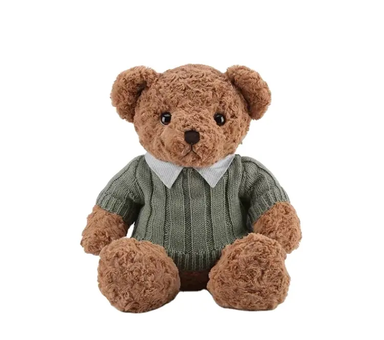customized classic design plush bear/ custom made cute soft plush stuffed animal toys/ oem professional plush toy manufacturer