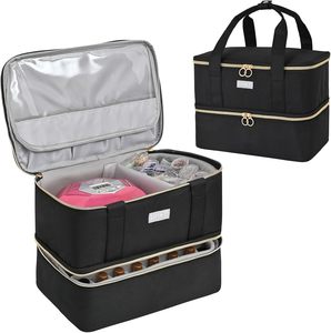 Organizador de Esmalte de Uñas Doble de Muestra Gratuita, Organizadores y Almacenamiento de Esmalte de Uñas para Técnicos de Uñas, Bolsa de Transporte para Esmalte de Uñas - Product Image 3