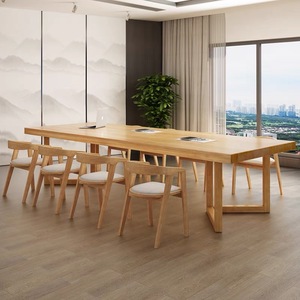 Ahşap yemek masası seti katı ahşap yemek masası lale meşe klasik yüksek dereceli rahat katı ev mobilya Modern çağdaş - Product Image 3