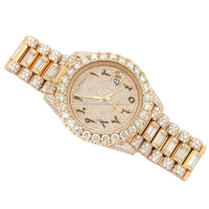 Indian Supplier Bold Stylish Diamond Luxury Men's <b>Watch</b> Leather Strap Polished Stainless Steel Case Waterproof Pointer Sapphire - Product Image 1