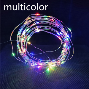 2023 joyeux noël bonne année réveillon décorations arc-en-ciel fée guirlande lumineuse LED pour arbre de noël lampe à LED ornements guirlande - Product Image 2