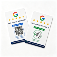 Tragbare Google-Bewertungskarte NFC PVC CR80 QR-Code Tippen zum Bewerten Kundenfeedback-Tool für Restaurants Einzelhandelsgeschäfte Service