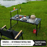Réchaud de camping IGT demi-unité 7500W pliable pour cuisson extérieure, pique-nique, barbecue