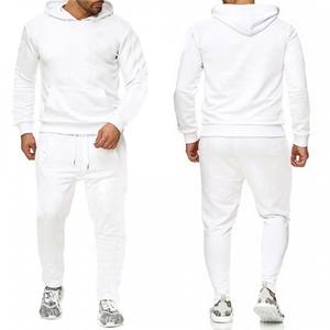 Conjunto de Sudadera con Capucha para Hombre, Transpirable, Forro Polar, Poliéster/Algodón, 400g, Sin Costuras, Ropa Deportiva Informal - Product Image 3