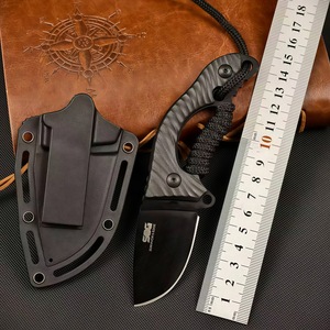 Cuchillo Recto de Supervivencia para Exteriores - Survivors Edge, Hoja de Acero Inoxidable con Punta Caída, Mango de Nylon - Product Image 1