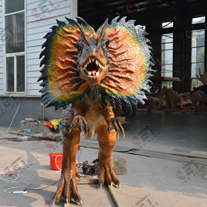 Cetdino Hoạt Hình Nhân Tạo Cuộc Sống Kích Thước <span class=keywords><strong>3D</strong></span> Mô Phỏng Dilophosaurus Robot Animatronic Khủng Long Cho Vui Chơi Giải Trí Công Viên - Product Image 4