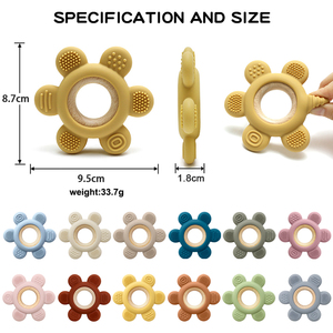 Togntu Vòng Hình Dạng BPA Miễn Phí Bằng Gỗ Vòng Bé Nhẹ Nhàng <span class=keywords><strong>Rudder</strong></span> Mọc Răng Đồ Chơi Bé Gỗ <span class=keywords><strong>Teether</strong></span> Cho Trẻ Sơ Sinh Toddler Trẻ Sơ Sinh - Product Image 5