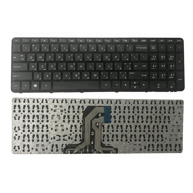 Wholesale Laptop Keyboard for HP 250 G4 255 G4 250 G5 255 G5 15-AC 15-AF Series with Frame Black US Layout Notebook Spare Parts