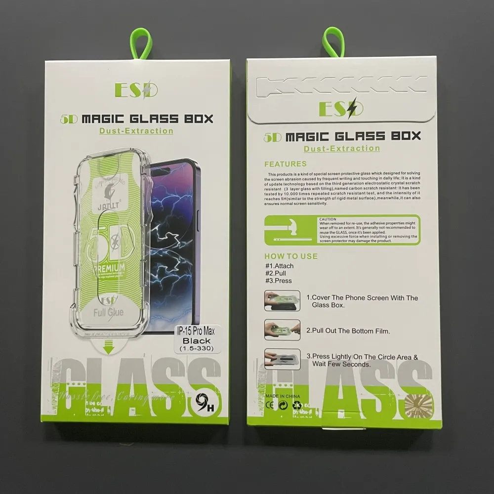 9h full glue tempered glass with installation kit for iPhone 15 Pro Max glass film back camera screen lens protector film