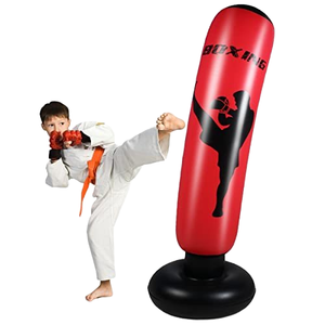 FREE STANDING PVC PORTABLE INFLATABLE <strong>BOXING</strong> <strong>BAG</strong> for KIDS <strong>OUTDOOR</strong> INDOOR FUNNY PLAY and PLASTIC - Product Image 5