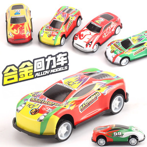 Voiture de course en alliage à rétrofriction pour enfants de 4 à 6 ans, véhicule jouet à friction - Product Image 1
