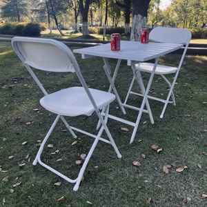 <span class=keywords><strong>Set</strong></span> <span class=keywords><strong>Tavolo</strong></span> <span class=keywords><strong>e</strong></span> <span class=keywords><strong>Sedie</strong></span> Pieghevoli in Plastica Portatile per Picnic, Campeggio, Scuola ed Eventi all'Aperto - Product Image 4