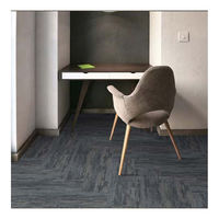 Büro Schlafzimmer Wohnzimmer Einfach zu Verlegende Quadratische Niedrigflorige PVC-Rücken Vinyl-Bodenfliesen Teppichfliesen Modern