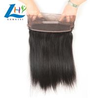 Meilleures ventes en gros : Lots de cheveux vierges lisses, fermeture frontale en dentelle, cheveux humains brésiliens 13x4 13x6 HD pour femmes noires