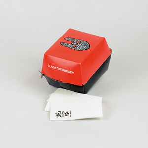 Caja para Hamburguesas Personalizada de Mcdonald's y KFC, Tamaños Personalizados, Caja de Papel Kraft Impresa de Grado Alimenticio para Comida Rápida, Almuerzo, Aperitivos Fritos, Comida para Llevar - Product Image 1