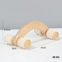 Bâton de massage en bois, rouleau de massage pour le visage et les jambes, respectueux de l'environnement, portable et sain, massage manuel
