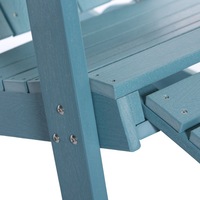 Fauteuil à bascule grenouille de style américain pour l'extérieur, chaise longue de jardin en HDPE, chaise de plage imperméable et résistante à l'humidité