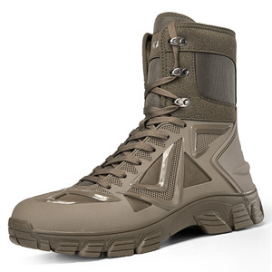 DSF54 AS33 LOKWT Men Tan Brown Mesh Tactical <b>Boots</b> Breathable All Seasons Outdoor <b>Hiking</b> Walking <b>Boots</b> Wholesale - Product Image 1