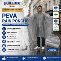 [Logo Personalizzato] Impermeabile in EVA Certificato REACH |   MOQ 500 pezzi |   Poncho Impermeabile OEM all'Ingrosso per Eventi e Supermercati