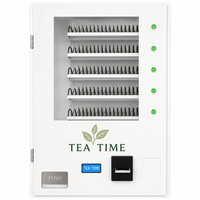 Distributeur automatique mural compact à 5 sélections avec boutons LED et écran LCD pour thé, café, produits de beauté, certifié CE
