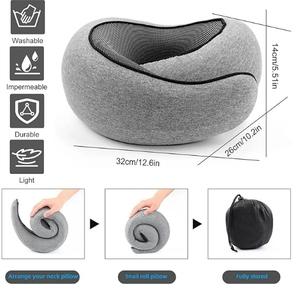 Nhà máy nóng Bán thiết kế thanh lịch tất cả các mùa sử dụng giảm đau cổ tử cung hình chữ U có thể tháo rời có thể giặt tùy chỉnh - Product Image 3