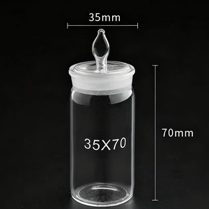 Botella de pesaje de laboratorio plana de forma baja de forma alta botella de pesaje de vidrio - Product Image 4