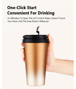 Tasse à café isolée en acier inoxydable avec logo personnalisé Bouteille d'eau en acier personnalisé pour garder <span class=keywords><strong>au</strong></span> <span class=keywords><strong>chaud</strong></span> - Product Image 6